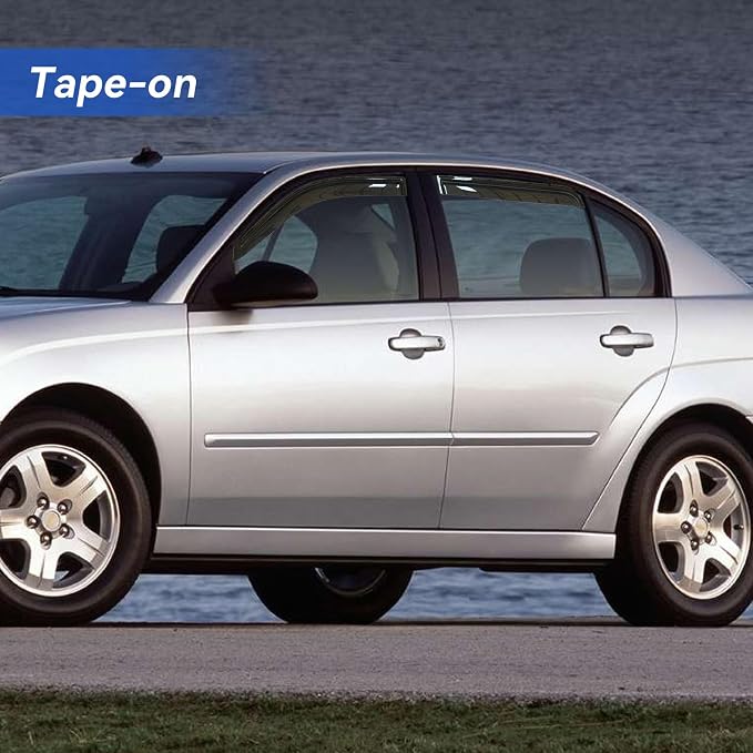 Window Visors Rain Guards for 1997-2003 Chevy Malibu, Out-Channel Window Vent Wind Deflectors Visors Shades for 1997 1998 1999 Oldsmobile Cutlass Sedan