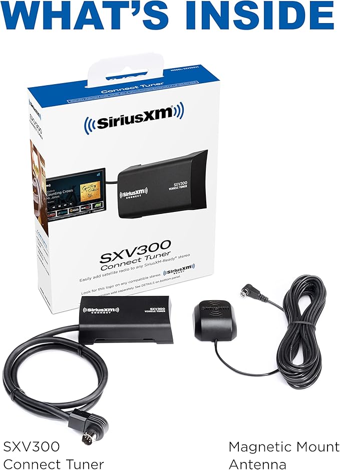 SiriusXM SXV300v1 Connect Vehicle Tuner Kit for Satellite Radio with Free 3 Months Satellite and Streaming Service (Renewed)
