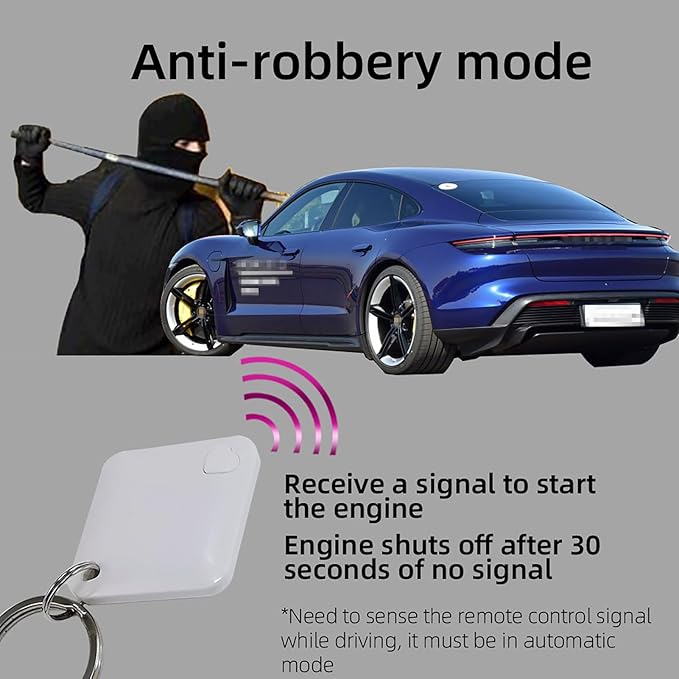 CHADWICK Car Immobilizer Anti-Theft Alarm System, M506 Wireless Engine Lock, Auto Anti-Robbery Device, Intelligent Circuit Cut Off Tool, Universal 12V Car Alarm + 2 Remotes, for Car, Motorcycle