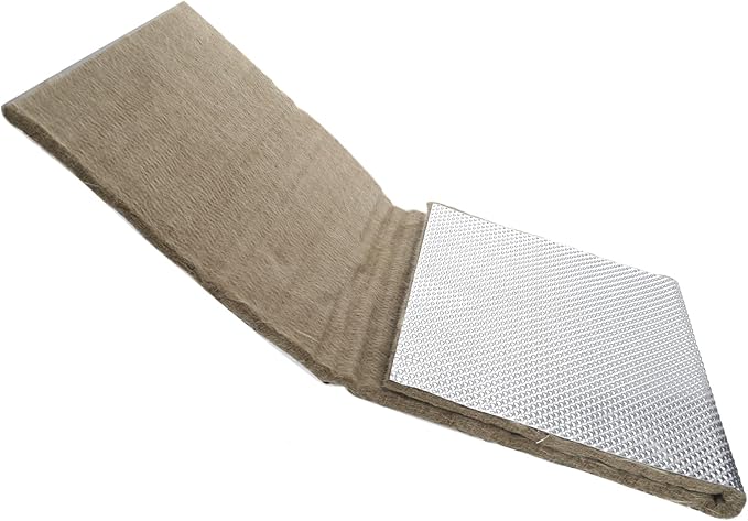 AC PERFORMANCE Basalt Laminated Aluminum Heat Shield Insulation Armor for Exhaust headers, Manifolds, Turbo housing, 1/2" Thick x 1' Wide x 3' Long