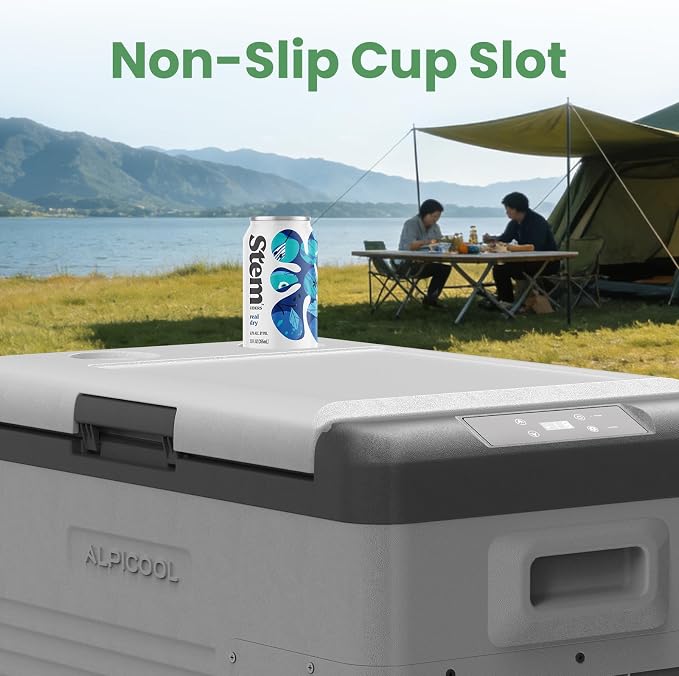 Alpicool Car Refrigerator 12 Volt Portable Car Fridge 39 Quart（37 L Electric Cooler with AC/DC，Single Zone Car Refrigerator Freezer for Truck Van RV Camper SUV, Camping Boat Travel，-4~68°F（CL40