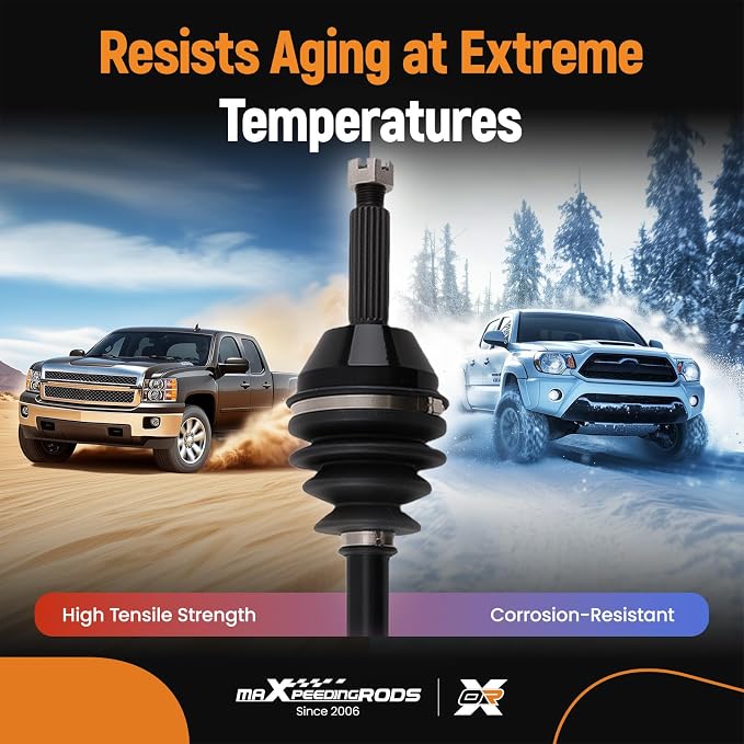 maXpeedingrods Front Left Right CV Axle Assembly for Polaris Ranger 500 700 XP 700 2004-2007 4X4 6X6 EFI Limited MVRS Browning, 20 Outboard 22 Inboard Spline 630mm 1332423 PO-309