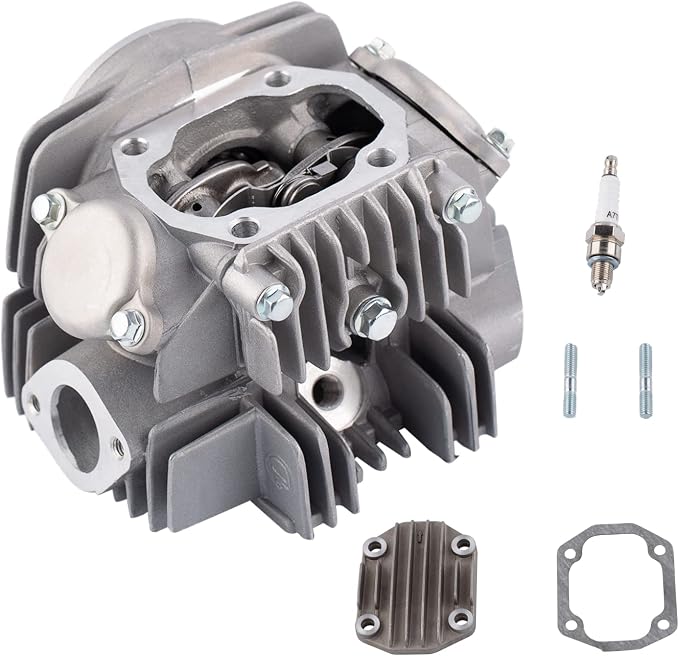 Lifan 125 Complete Cylinder Head Assembly Kit for 52.4mm Bore 125cc Horizontal Engines Motorcycle ATV Go Kart Dirt Bike Parts