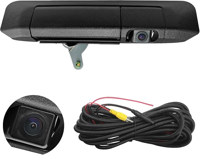 Aftermarket Tailgate Handle Backup Camera for Toyota Tacoma 2005-2014, RCA Connector,IP69K Waterproof Replacement Parking Camera
