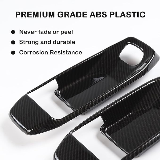 CheroCar 21PCS Full Set Interior Decoration Trim Kit for 2018-2026 Jeep Wrangler JL JLU & Gladiator JT Steering Button Frame, Air Conditioning Vent, Reading Light, Speaker (Carbon Fiber)