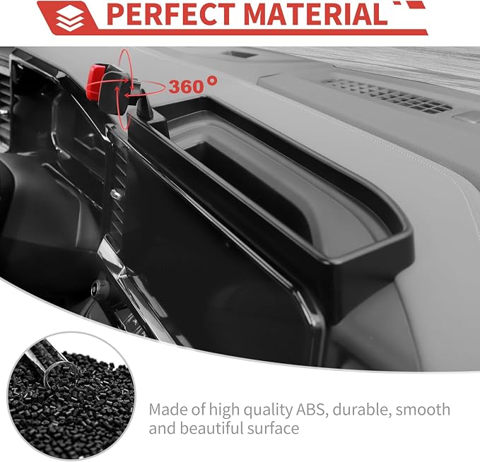 Fit for Chevrolet Silverado 2022+ Multi-Mount Phone Holder Dash Tray Center Console Dashboard Phone Mount with Organizer Interior Accessories