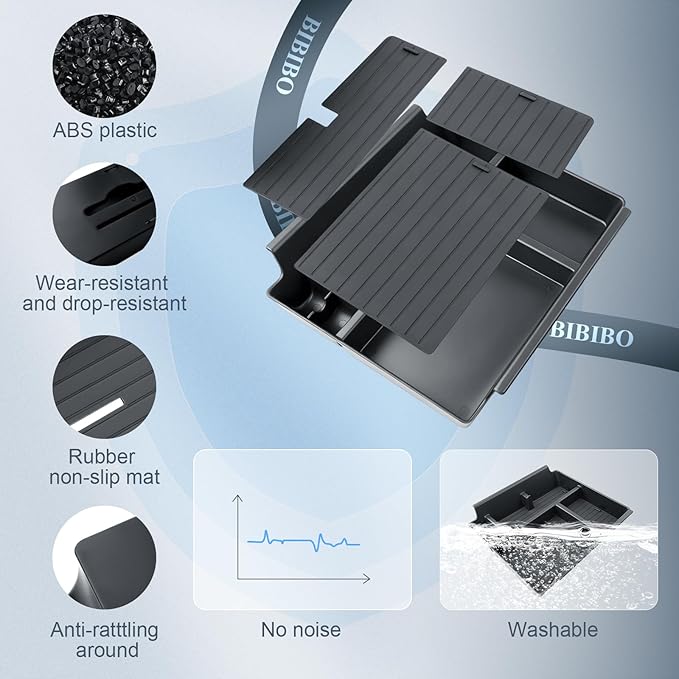 BIBIBO for 2026 Hyundai Palisade Center Console Organizer 2026 Hyundai Palisade (SE,SEL,SEL Convenience, SEL Premium, XRT Pro, Limited) Console 2026 Palisade Insert Tray (Not for Calligraphy)