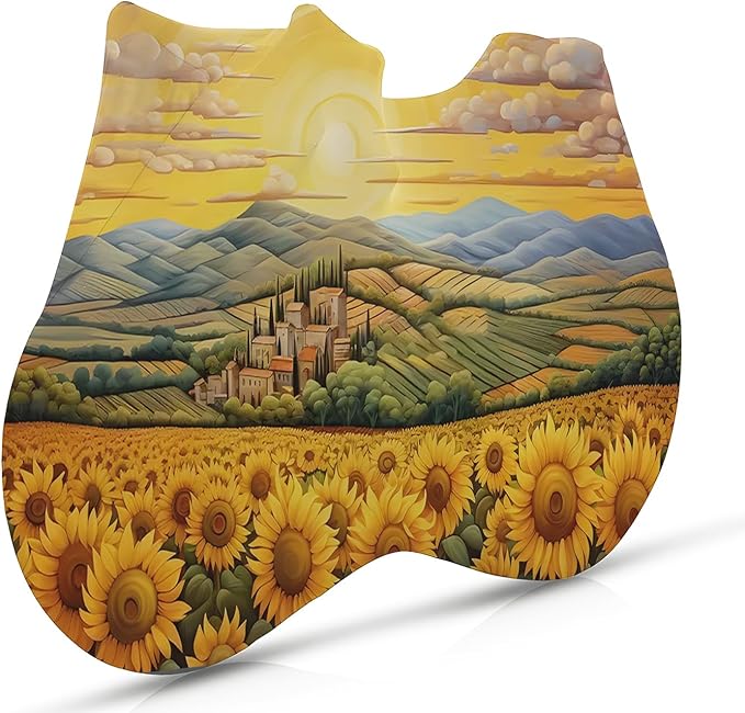 Bike Cover with 5 Zippers, Anti-Scratch Bicycle Storage Guard for Apartment & Garage, Fits Wall Hangers & Car Racks, Dust-Proof Full Protection for Most Bikes (Sunflower)