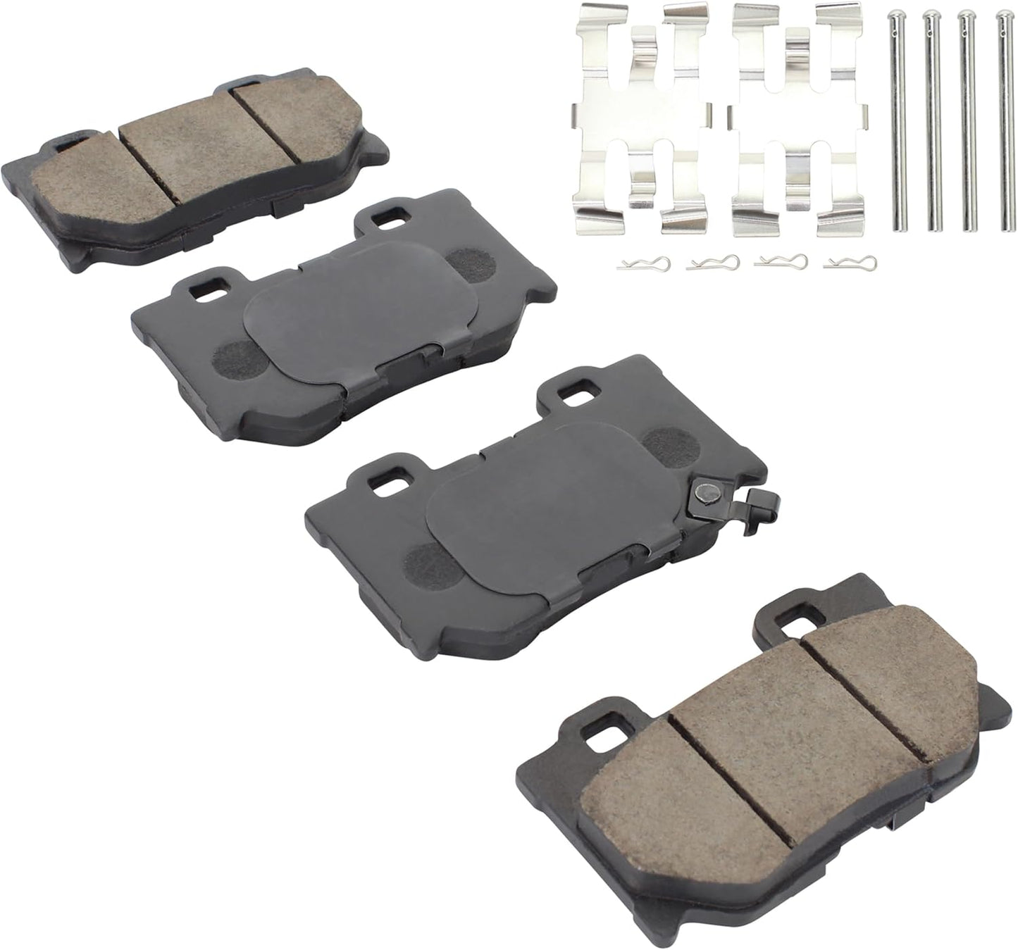 Premium Semi-Metallic Rear Brake Pads (1001-1347M) Compatible with 2008-2023 INFINITI/Nissan (350Z/370Z/FX50/G37/M37/M56/Q50/Q60/Q70/Q70L/QX70/Z)