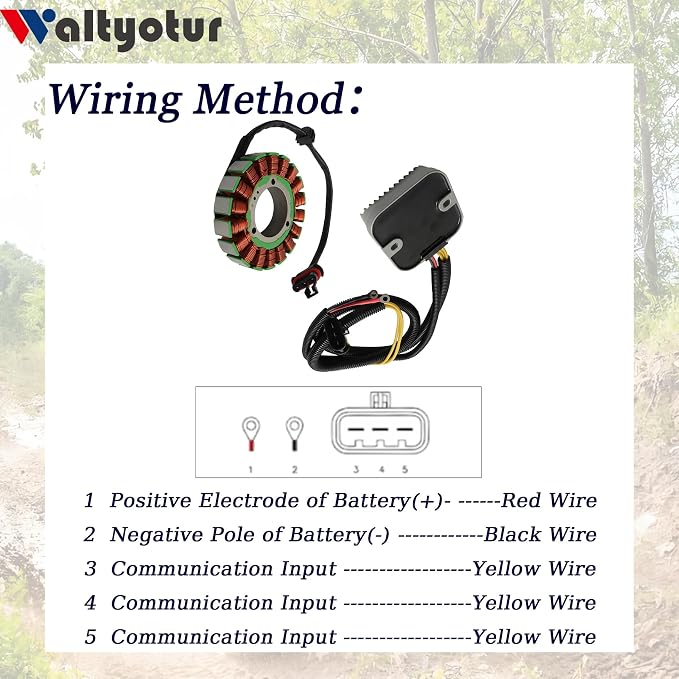 waltyotur Regulator Generator Stator Replacement for Polaris Sportsman 325 450 570 1000 Sportsman 325 2014-2019