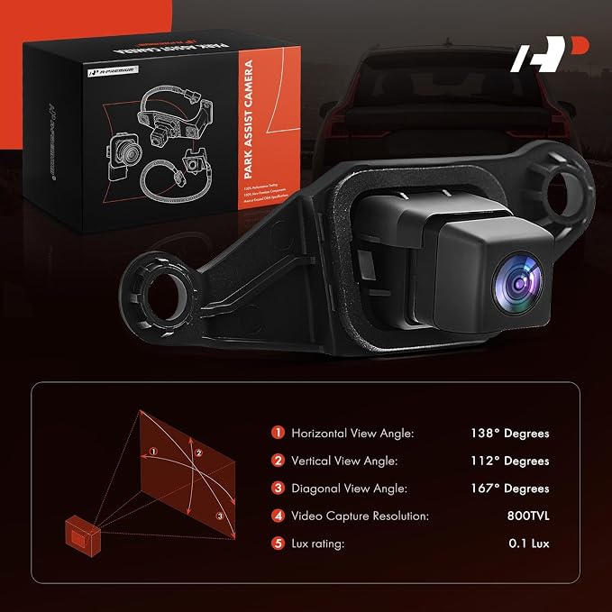 A-Premium Rear View Backup Camera Compatible with Toyota | Parking Camera for 2015 Prius C - Replace# 86790-52141