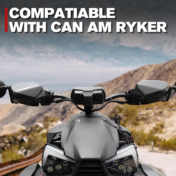 A & UTV PRO Aluminum Handguards & Wind Deflectors Kit for Can-Am Ryker 600 900 Sport Rally Edition All Models, Hand Guard Handlebar Air Deflector Accessories, Replace #219400998, 219400894, 4PCS