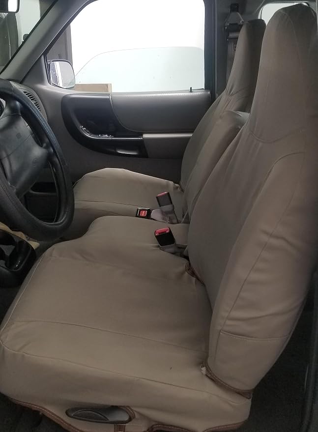 Durafit Seat Covers, F282 X4, 1998-2001 Ford Ranger XLT Exact Fit Seat Covers Made in Taupe Twill