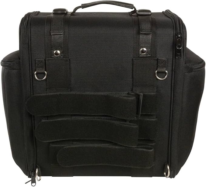 Milwaukee Leather MP8130 Medium Black Textile Motorcycle Back Rest Sissy Bar Rack Bag - Medium