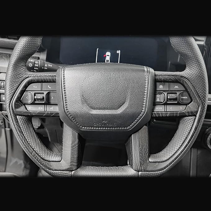 for Toyota Tacoma 2024 2025 2026 for 4Runner 2025 2026 Interior Accessories Steering Wheel Cover & Air Conditioner Air Vent Cover ABS Decorative Frame Trim