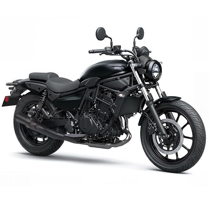 Anti-Slip Rider Floorboards Compatible with Honda Rebel 300 500 CMX300 CMX500 2017-2025 Front Footpegs Driver Aluminum Highway Pegs Accessories (Gloss Black B)