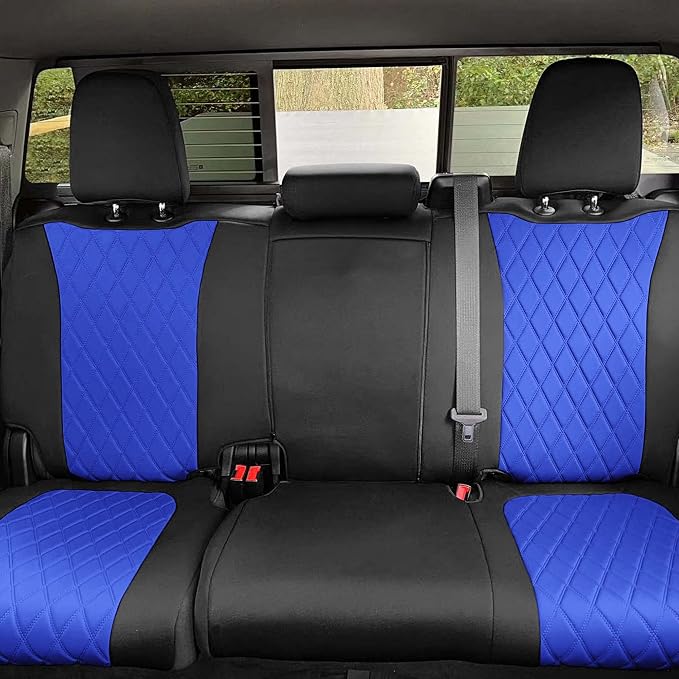 FH Group Custom Fit Car Seat Covers Specifically Made for 2019-2023 Chevrolet Silverado 1500 2500HD 3500HD RST | LTZ | HIGH COUNTRY Ultraflex Neoprene Water Resistant Seat Covers - Front Set Black