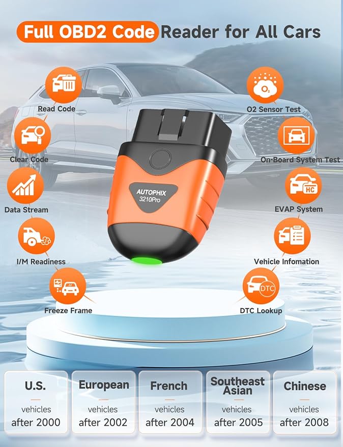 AUTOPHIX 3210 Pro OBD2 Scanner Bluetooth with AUTOPHIX BAS300 Plus OBD2 Scanner & Battery Tester