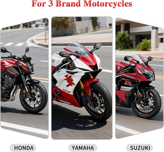 601Pro Motorcycle Scanner, Motorcycle Diagnostic Tool with 2.4'' LCD, Motorcycle OBD2 Scanner with ECU Scan, Read & Clear Codes, Live Data Stream, Freeze Frame for Honda Yamaha Suzuki