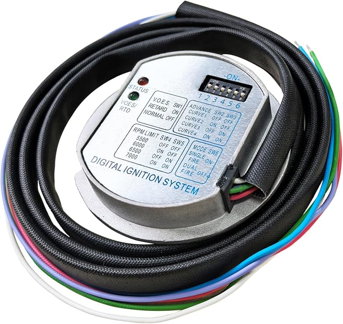 Single Fire Electronic Ignition Module - Programmable Part 53-644 for Harley Evolution, Shovelhead, Ultima & Revtech (Compatible with 1970-1999 Big Twin / 1971-2003 Sportster Carb Models)