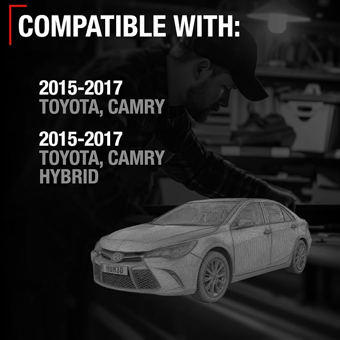 Rear View Backup Camera, Reverse Park Assist - Compatible with 2015-2017 Toyota Camry, 2015-2017 Toyota Camry Hybrid - OEM 8679006150, TO1960131