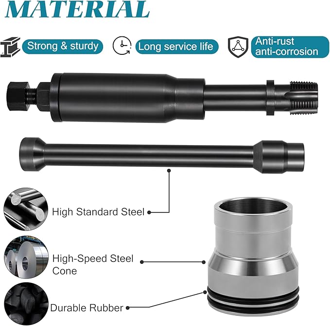 C7 Injector Sleeve Cup Removal Installation Tool with Parts Kit Compatible with Caterpillar CAT 3126 / 3126B C7 C9 with Style HUEI injectors