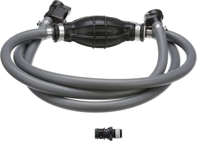 Attwood Honda Marine Fuel Line Kit, EPA Compliant, 6 Feet Long, 3/8-Inch Diameter Hose with Tank & Engine Fittings, includes Sprayless Connectors (Tank-side Fitting), Primer Bulb, 93806HUS7