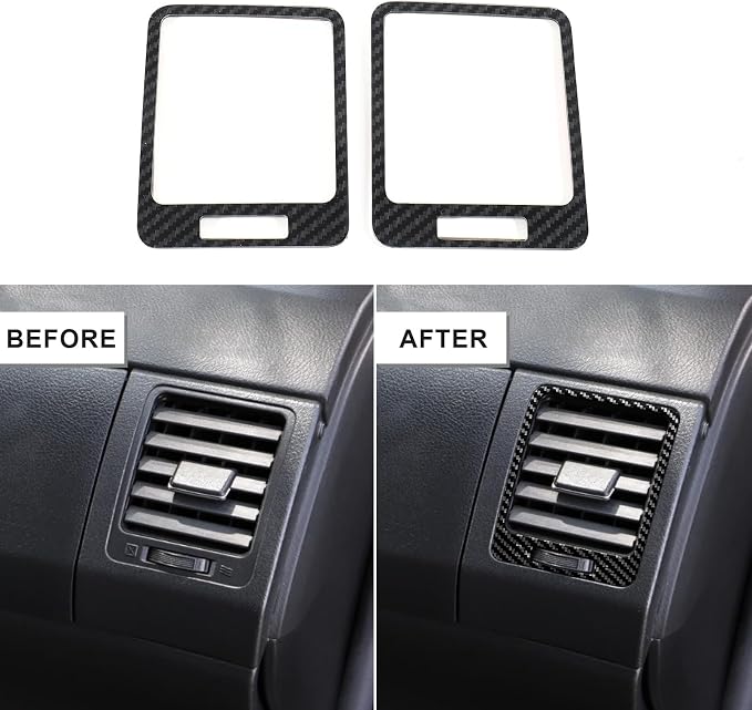 13 Pcs Carbon Fiber Interior Trim Cover Kit Compatible with Toyota Corolla 2009 2010 2011 2012 2013, AC Air Vent Cover Window Lift Switch Panel Cover Gear Shift Panel Cover