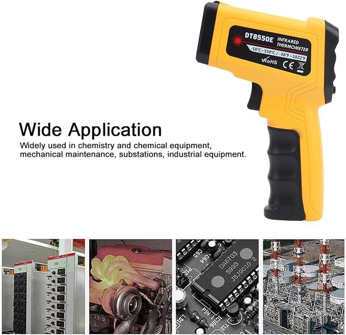 DT8550E ‑50℃‑550℃ Non‑Contact Infrared Thermometer Temp IR Meter Digital Temperature Meter