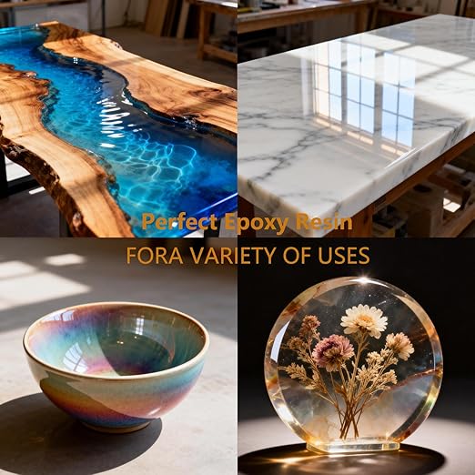 Epoxy Resin Polishing Kit | 3-in-1 Grinding Fluid | Scratch Removal & High Gloss Finish for Tables, Countertops & DIY Projects