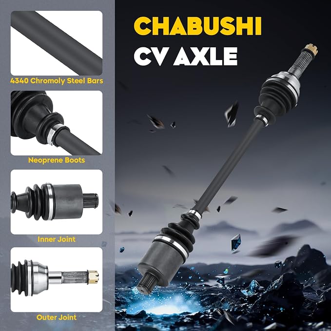 Front Left&Right CV Axle for Can-Am Defender HD8 2016-2021 | Fits HD5 (17-21), HD10 16-19, MAX DPS XT, Replaces OE 705401937 705401936. Note: Excludes 2020+ HD10, XMR & CAB Models