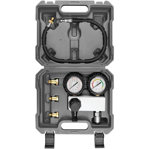 Performance Tool W89749 Cylinder Leak Down Tester Kit - Accurate Diagnosis for Engine Health, Includes Dual Gauges and Quick-Connect Fittings
