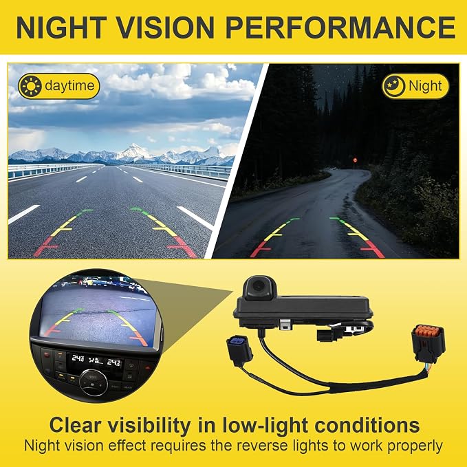 99240-K0000 Rear View Backup Camera Compatible with Kia Soul 2020 2021, Reverse Parking Assist Camera 170° Wide Angle Night Vision Waterproof Replacement 99240K0000