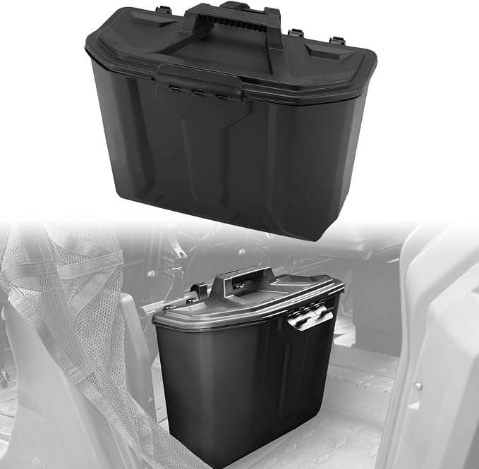 A & UTV PRO Under Seat Storage Bin for Can Am Defender, Under Seat Waterproof Storage Box Accessories for Can Am Defender Max HD10 HD9 HD8 HD5 2016-2025, Replace #715003314