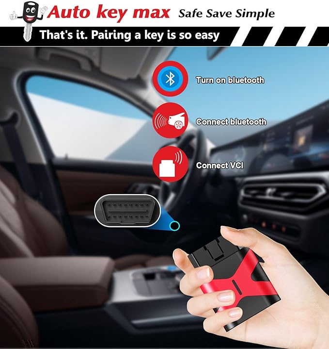 2 Programmable Keyfob Scanner Tool, Replacement Car Keys Fob and DIY Programmer Kit for 2013-2015 Toyota Rav4 2014-2016 Prius C V Camry,HYQ12BEL H Chip; (4 Btn All Key Lost Programmer Kit