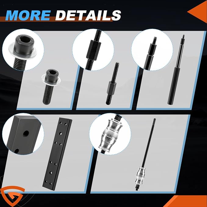 Fuel Injector Removal Tool EN-51146 GM-51146 Fuel Injector Rail Assembly Replacer Master Tool Kit Fit For GM Opel/Fit For Buick/Vauxhall/MG 1.0L 1.4L 1.5T 1.6L Engines, EN-51146-100 EN-51146-150