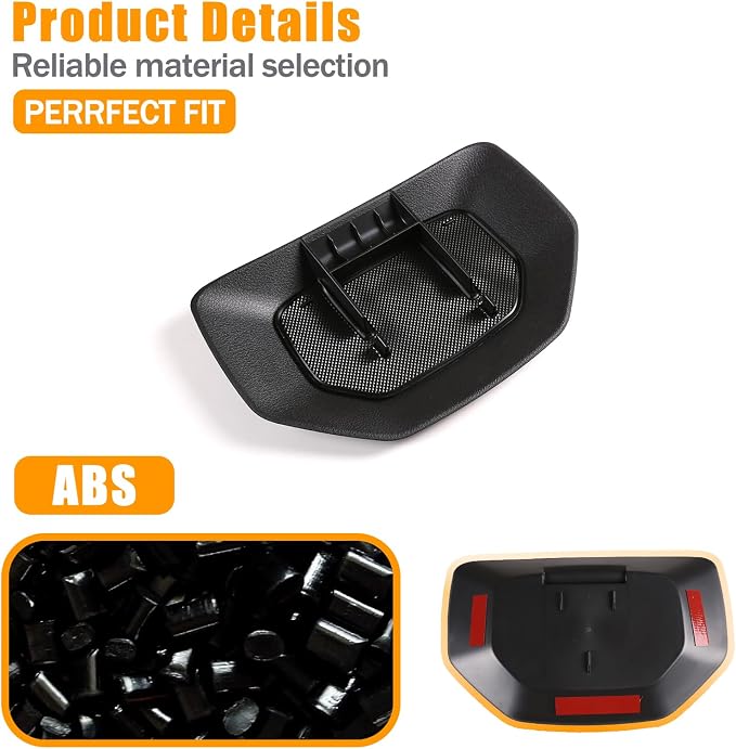Black ABS Car Center Console Dash Table Storage Tray Fit for Toyota Tundra 2014-2021 Instrument Organizer Phone Holder Cradle Accessories (Without Mobile Phone Holder)