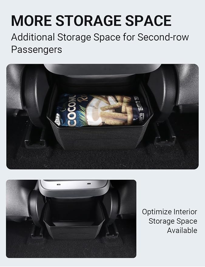 BASENOR Model 3 Rear Center Console Organizer and Control Lower Bottom Storage