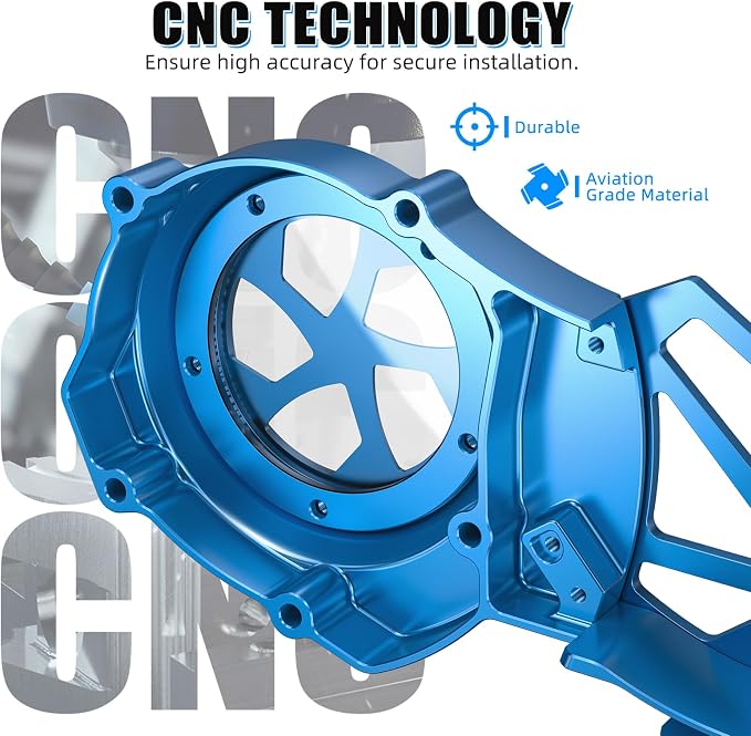NICECNC Sprocket Protector Engine Crankcase Guard Compatible with Yamaha Blaster 200 YFS200 1988-2006, See Fitments, Replacement for 2XJ-15411-00-00 Blue