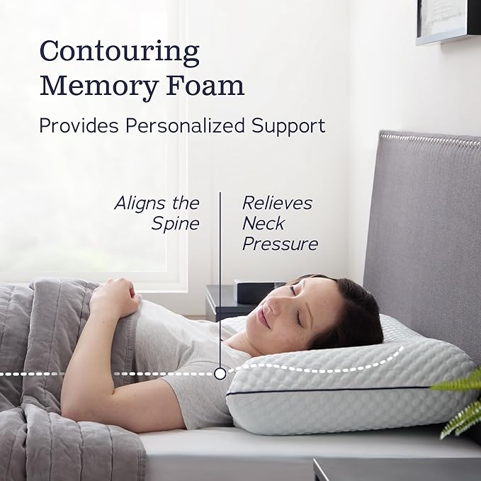 WEEKENDER Gel Memory Foam Pillow - King Size - 2-Pack - Medium Firm Feel - Neck & Shoulder Support - For Back & Side Sleepers - Home, Hotel, & Hospital Essentials