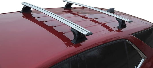 BRIGHTLINES Heavy Duty Anti-Theft Premium Aluminum Roof Bars Roof Rack Crossbars Compatible with 2018-2019 Chevy Equinox Without Roof Rails