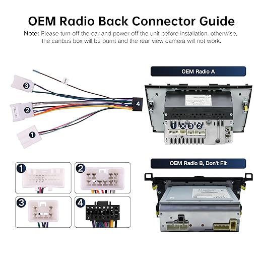 16PIN Car aftermarket Radio Wiring Harness for Toyota Camry RAV4 Corolla Tundra Highlander Car Stereo Wire Harness Power Cable Support Android Head Unit Steering Wheel Control
