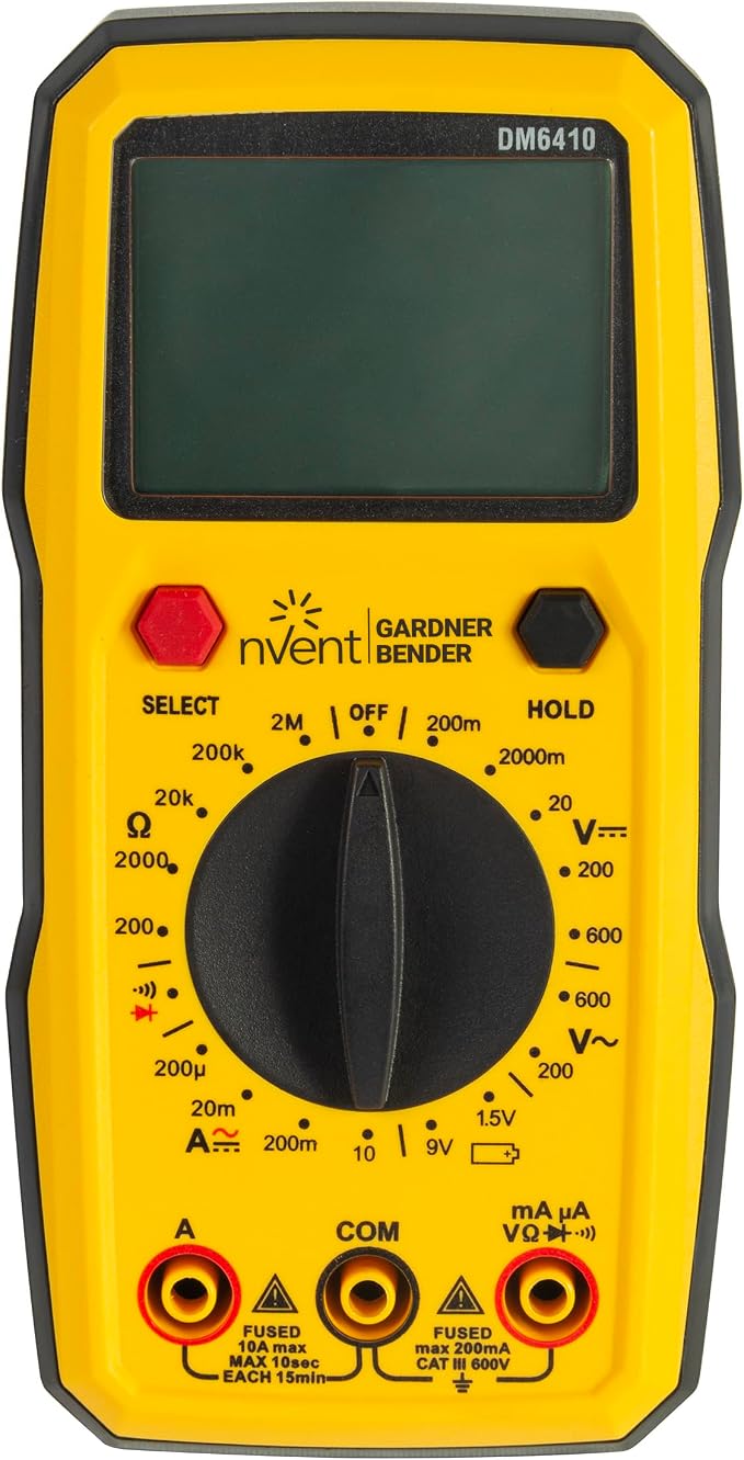 Sperry Instruments DM6410 8 Function Digital Multimeter, Yellow