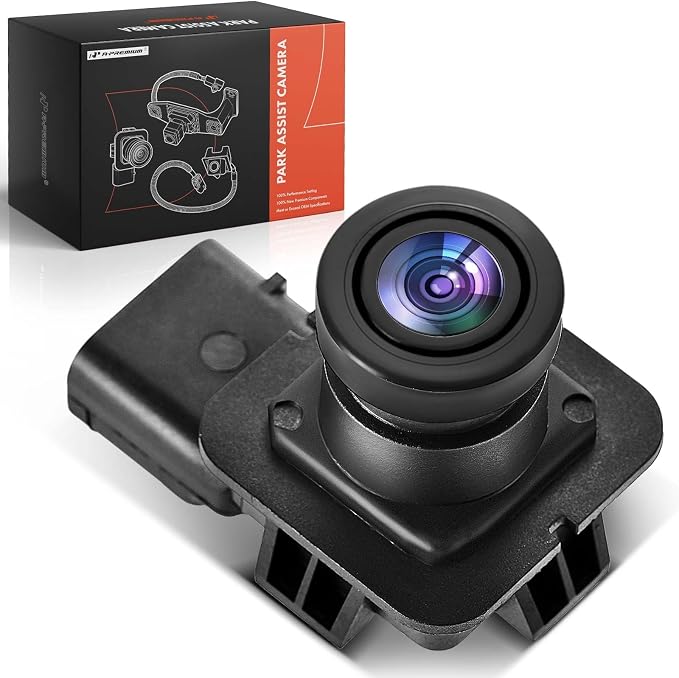A-Premium Park Assist Camera Rear View Backup Reverse Camera Compatible with Select Ford Models - 2015 2016 2017 Expedition Sport Utility - Replace# FL1Z19G490A