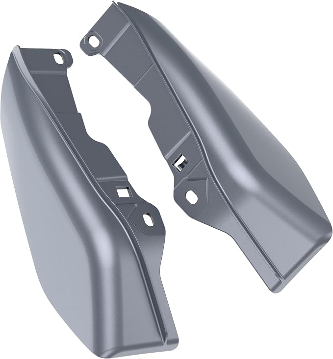 Mid Frame Air Deflectors Heat Shield, Perfectly Fit for Harley Touring Models 2009-2026 Gauntlet Grey Metallic