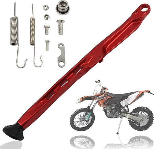 Dirt Bike Parking Side Stand Kickstand Kit,Motorcycle Kickstand Side Stand Springs Support Stand For EXC EXCF XCW XCF-W XC XCF 125 150 250 300 350 450 2023 2024(Red)