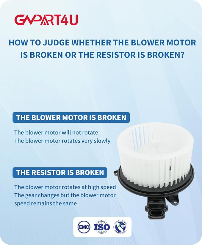 Front Blower Motor 700237 for Ford 2009 2010 2011 2012 2013 2014 F150, 2009-2014 2015 2016 2017 Ford Expedition Lincoln Navigator, AC Heater Blower Motor