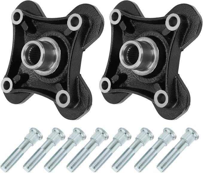 Front Rear Wheel Hub With Wheel Studs for Polaris RZR XP 4 1000 RZR 2014-2023 Turbo RZR 2016-2021 RS1 2018-2022 (2 Set)