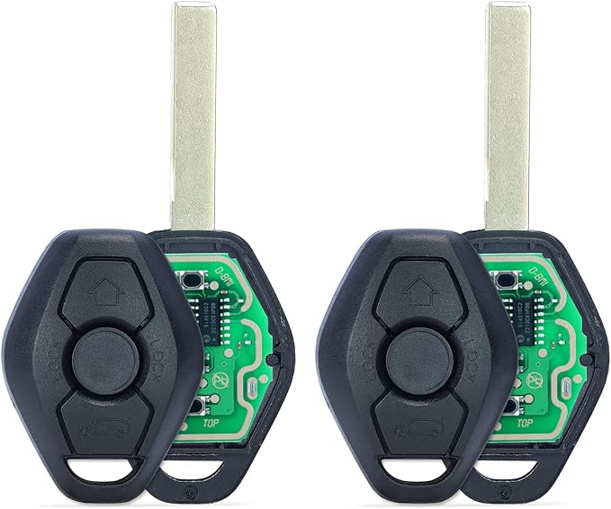 Beefunny 315/433MHz Adjustable ID44 Chip EWS System Remote Car Key Fob 3 Button for BMW 325 330 318 525 530 540 E38 E39 E46 M5 X3 X5 (2)