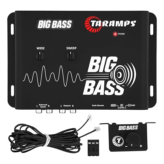 Taramps Big Bass DSP Car Audio Processor Deep Bass Enhancer with Adjustable Frequency and Sweep Controls Subwoofer Impact Booster for Powerful Car Audio Systems